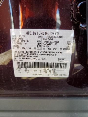 5LM5J7WCXPGL27075 - 2023 LINCOLN AVIATOR RESERVE MAROON photo 13