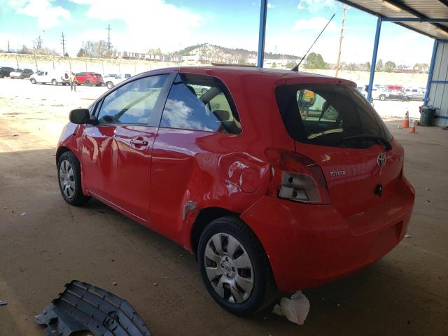 JTDJT923585189489 - 2008 TOYOTA YARIS RED photo 2