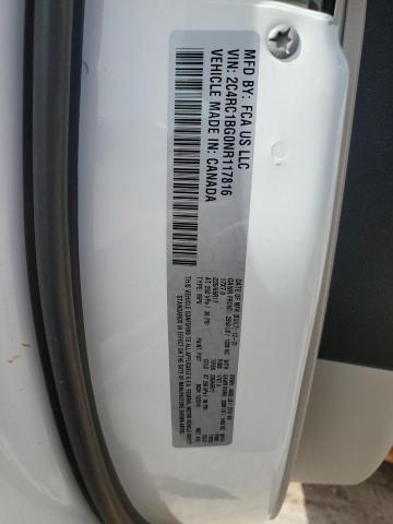 2C4RC1BG0NR117816 - 2022 CHRYSLER PACIFICA TOURING L WHITE photo 14