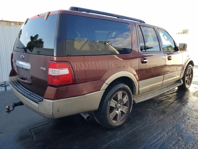 1FMFK17518LA08559 - 2008 FORD EXPEDITION EL EDDIE BAUER BURGUNDY photo 3