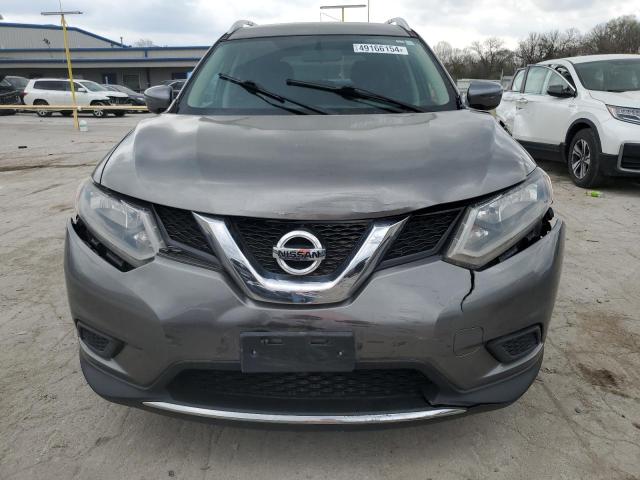 JN8AT2MT9GW005902 - 2016 NISSAN ROGUE S GRAY photo 5