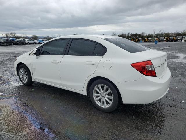 19XFB2F97CE331157 - 2012 HONDA CIVIC EXL თეთრი ფოტო 2