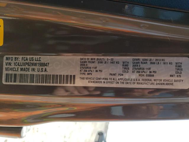 1C4JJXP62NW198847 - 2022 JEEP WRANGLER U SAHARA 4XE GRAY photo 14