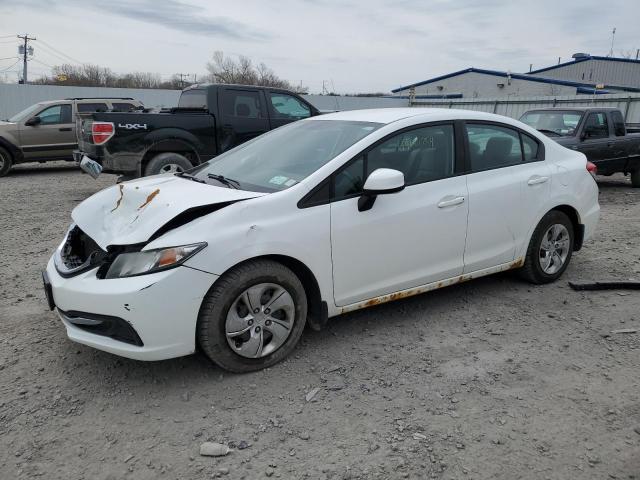 2HGFB2F52DH550709 - 2013 HONDA CIVIC LX WHITE photo 1