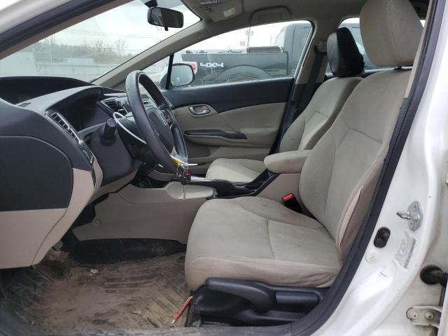 2HGFB2F52DH550709 - 2013 HONDA CIVIC LX WHITE photo 7