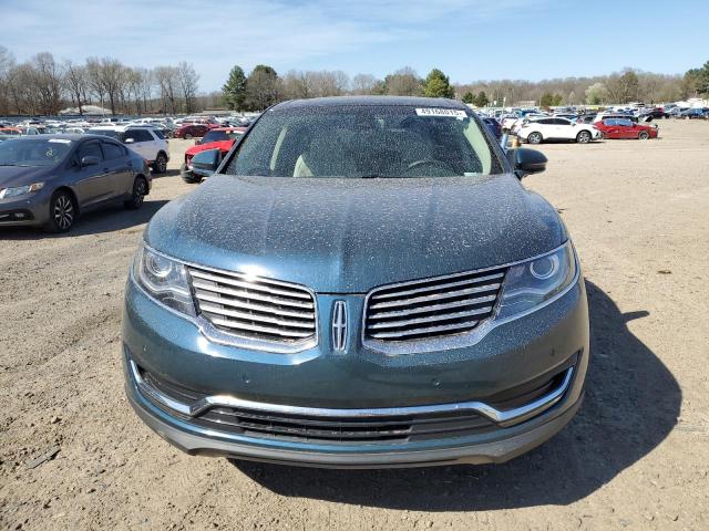 2LMTJ6LR1GBL69661 - 2016 LINCOLN MKX RESERVE TEAL photo 5
