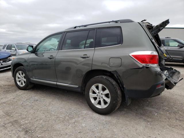 5TDBK3EH7BS090637 - 2011 TOYOTA HIGHLANDER BASE GREEN photo 2