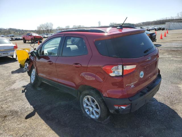 MAJ6S3GL2KC289945 - 2019 FORD ECOSPORT SE 红色 照片 2