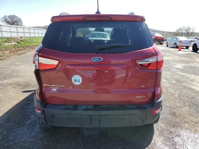 MAJ6S3GL2KC289945 - 2019 FORD ECOSPORT SE 红色 照片 6