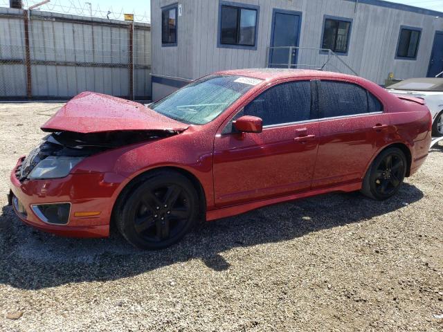 3FAHP0KC2CR257211 - 2012 FORD FUSION SPORT RED photo 1