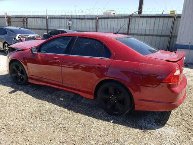 3FAHP0KC2CR257211 - 2012 FORD FUSION SPORT RED photo 2