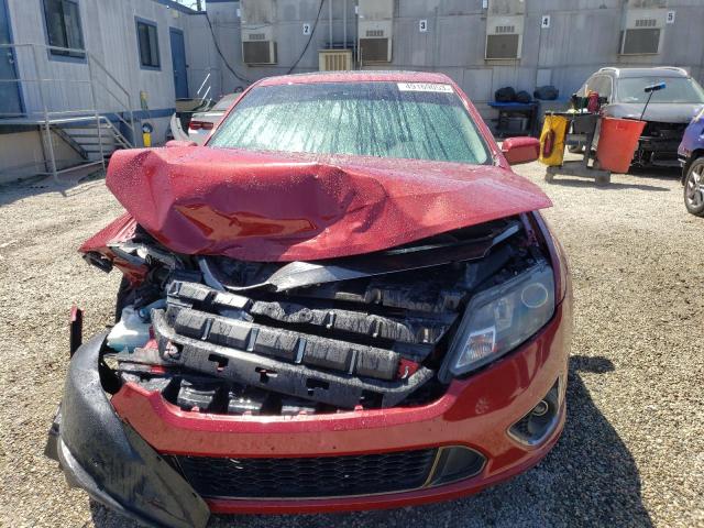 3FAHP0KC2CR257211 - 2012 FORD FUSION SPORT RED photo 5