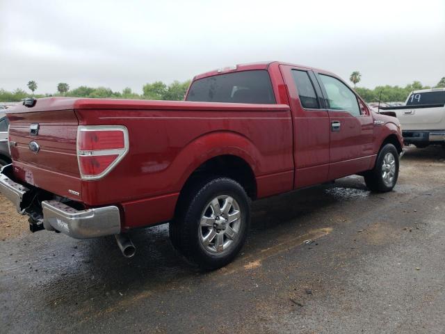 1FTFX1CF1DFA90791 - 2013 FORD F150 SUPER CAB MAROON photo 3