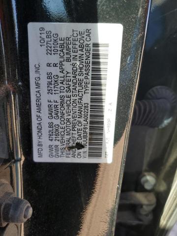 19UUB3F61LA002283 - 2020 ACURA TLX TECHNOLOGY BLACK photo 13