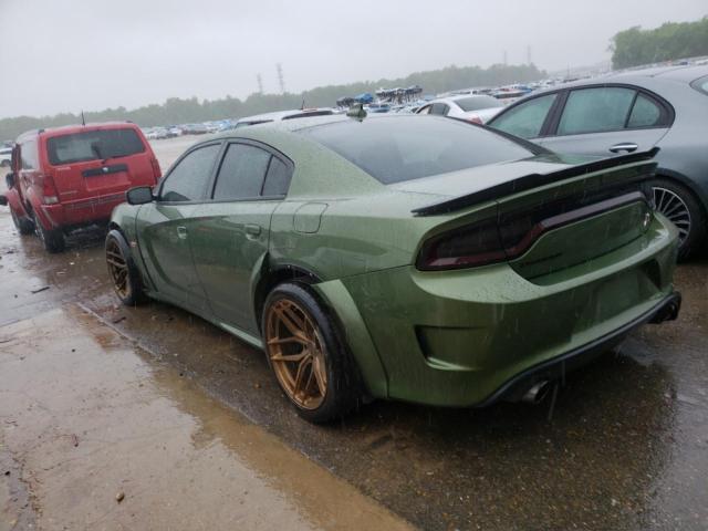 2C3CDXGJXLH201417 - 2020 DODGE CHARGER SCAT PACK GREEN photo 2