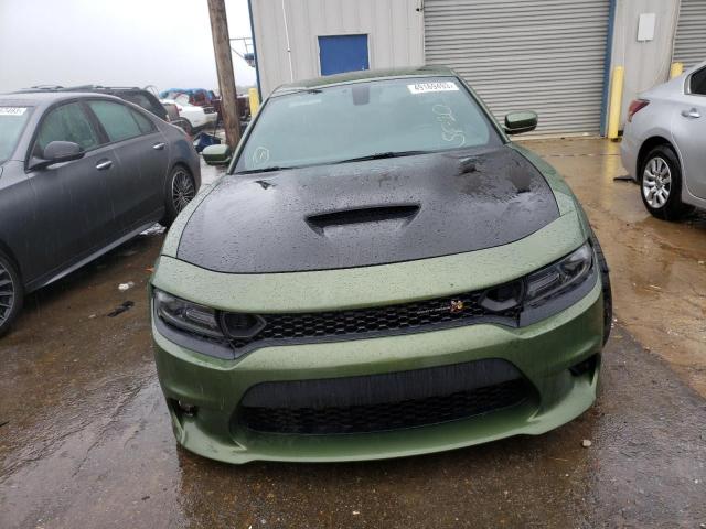 2C3CDXGJXLH201417 - 2020 DODGE CHARGER SCAT PACK GREEN photo 5