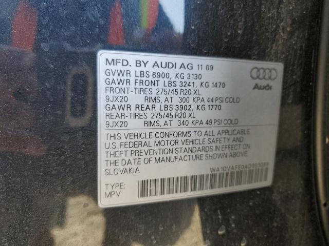 WA1DVAFE0AD003089 - 2010 AUDI Q7 PRESTIGE GRAY photo 13