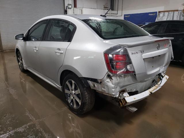 3N1AB6AP8CL679216 - 2012 NISSAN SENTRA 2.0 SILVER photo 2