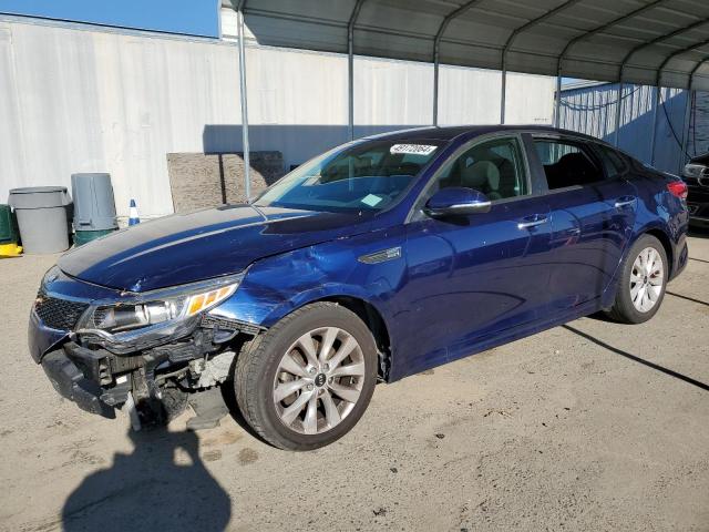 5XXGT4L38HG172435 - 2017 KIA OPTIMA LX BLUE photo 1