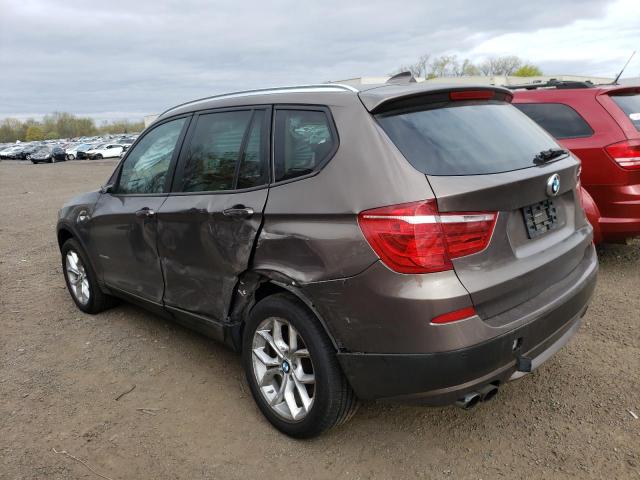 5UXWX7C53DL980963 - 2013 BMW X3 XDRIVE35I BROWN photo 2