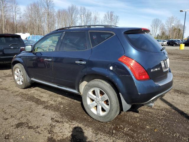 JN8AZ08WX6W524642 - 2006 NISSAN MURANO SL BLUE photo 2