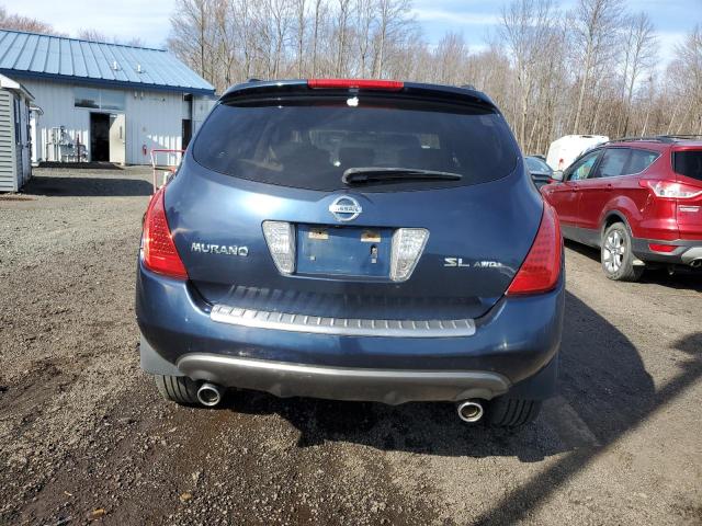 JN8AZ08WX6W524642 - 2006 NISSAN MURANO SL BLUE photo 6