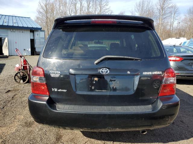 JTEEP21A040056445 - 2004 TOYOTA HIGHLANDER BLACK photo 6