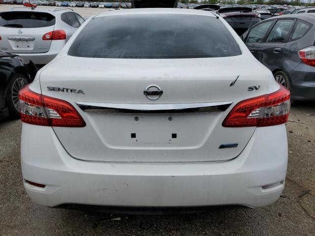 3N1AB7AP6DL676161 - 2013 NISSAN SENTRA S WHITE photo 6