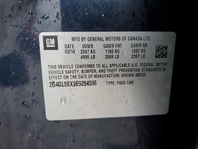 2G4GL5EX9E9254596 - 2014 BUICK REGAL 蓝色 照片 12