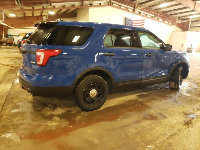 1FM5K8AT4GGD06316 - 2016 FORD EXPLORER POLICE INTERCEPTOR Көк фото 3