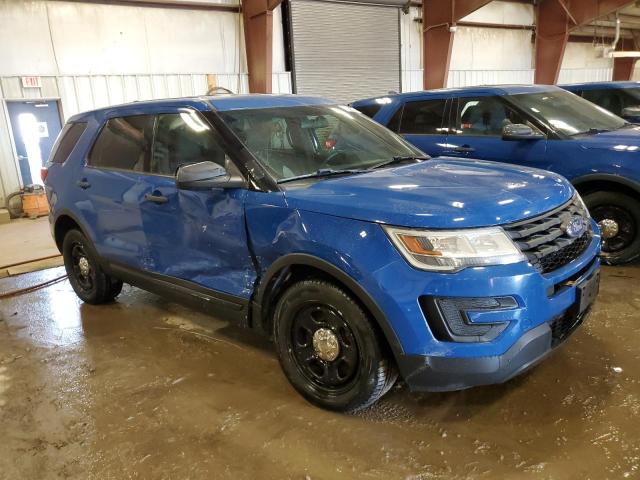 1FM5K8AT4GGD06316 - 2016 FORD EXPLORER POLICE INTERCEPTOR Көк фото 4