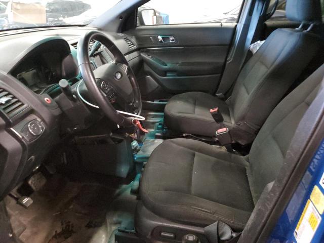 1FM5K8AT4GGD06316 - 2016 FORD EXPLORER POLICE INTERCEPTOR Көк фото 7