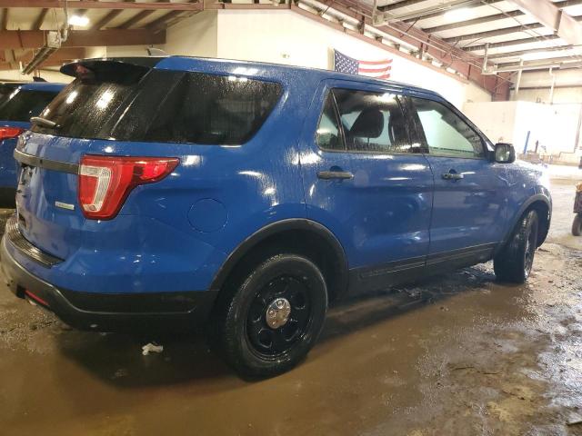 1FM5K8AT4JGB69109 - 2018 FORD EXPLORER POLICE INTERCEPTOR 蓝色 照片 3