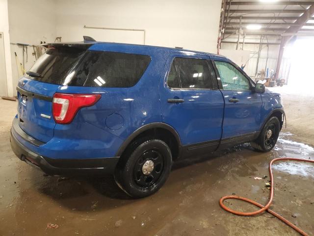 1FM5K8AT6KGB15716 - 2019 FORD EXPLORER POLICE INTERCEPTOR 蓝色 照片 3
