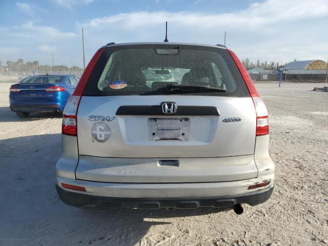 5J6RE4H30AL016028 - 2010 HONDA CR-V LX SILVER photo 6