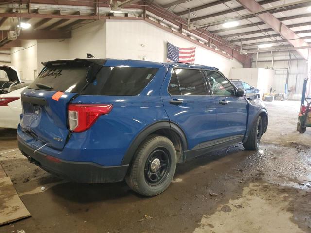 1FM5K8AW1LGD02292 - 2020 FORD EXPLORER POLICE INTERCEPTOR 蓝色 照片 3