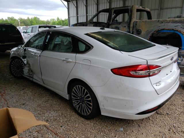 3FA6P0RU7JR128562 - 2018 FORD FUSION TITANIUM/PLATINUM HEV WHITE photo 2