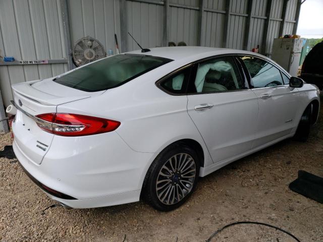 3FA6P0RU7JR128562 - 2018 FORD FUSION TITANIUM/PLATINUM HEV WHITE photo 3