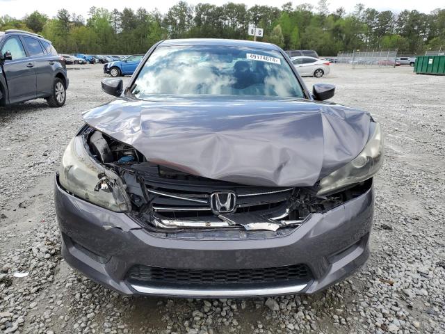 1HGCR2F33DA137225 - 2013 HONDA ACCORD LX GRAY photo 5