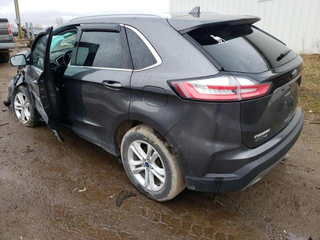 2FMPK4J95LBA91276 - 2020 FORD EDGE SEL GRAY photo 2