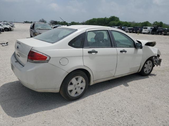 1FAHP34N29W133476 - 2009 FORD FOCUS S WHITE photo 3