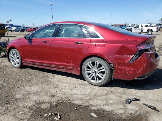 3LN6L2G96FR610474 - 2015 LINCOLN MKZ RED photo 2