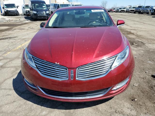 3LN6L2G96FR610474 - 2015 LINCOLN MKZ RED photo 5