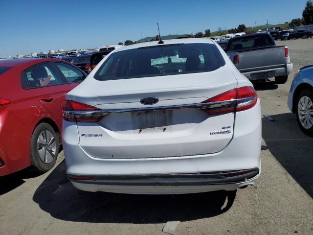 3FA6P0LU9HR355156 - 2017 FORD FUSION SE HYBRID WHITE photo 6