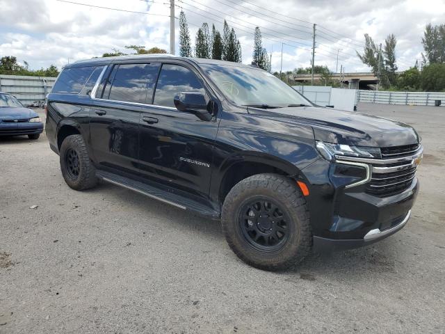 1GNSCCKD0MR179621 - 2021 CHEVROLET SUBURBAN C1500 LT BLACK photo 4