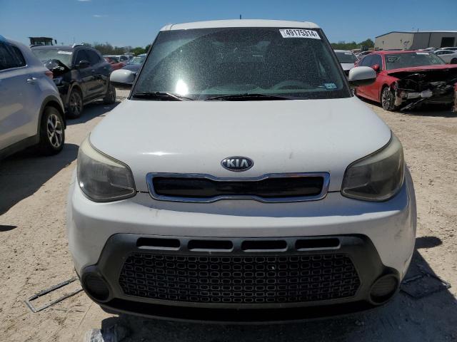 KNDJP3A54F7207938 - 2015 KIA SOUL + WHITE photo 5