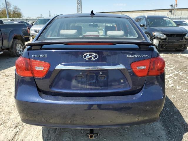 KMHDU4AD0AU113919 - 2010 HYUNDAI ELANTRA BLUE BLUE photo 6