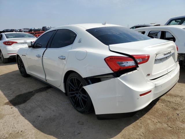 ZAM57RTA2E1108370 - 2014 MASERATI GHIBLI S WHITE photo 2