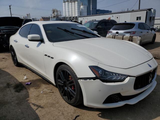 ZAM57RTA2E1108370 - 2014 MASERATI GHIBLI S WHITE photo 4