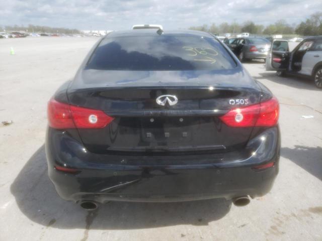 JN1BV7AP2FM343668 - 2015 INFINITI Q50 BASE BLACK photo 6